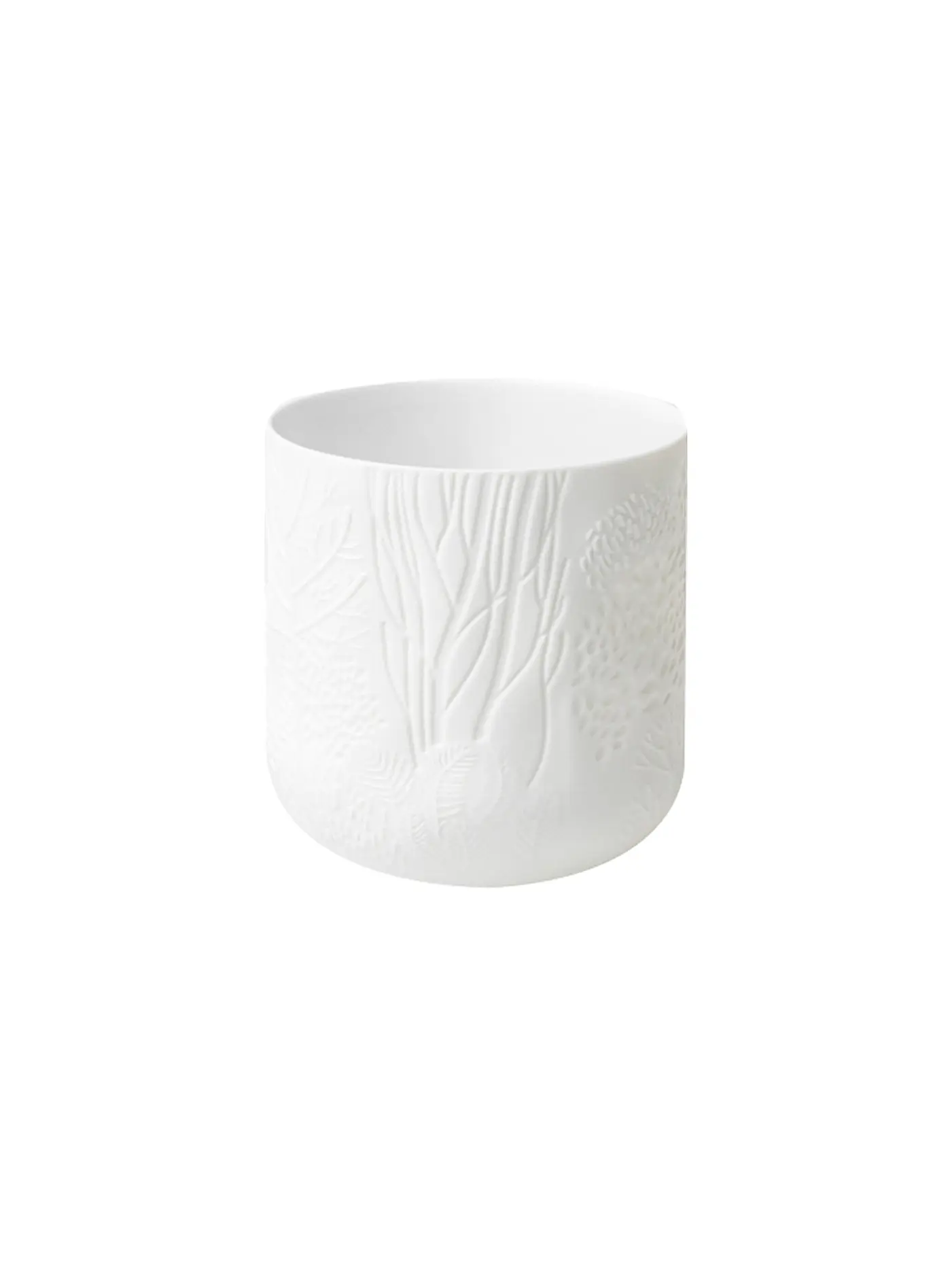 RAEDER | Teelichthalter DANKBAR 8x8,5cm Weiss | 